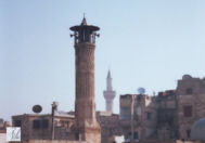 Aleppo, Minarett mit Lautsprechern